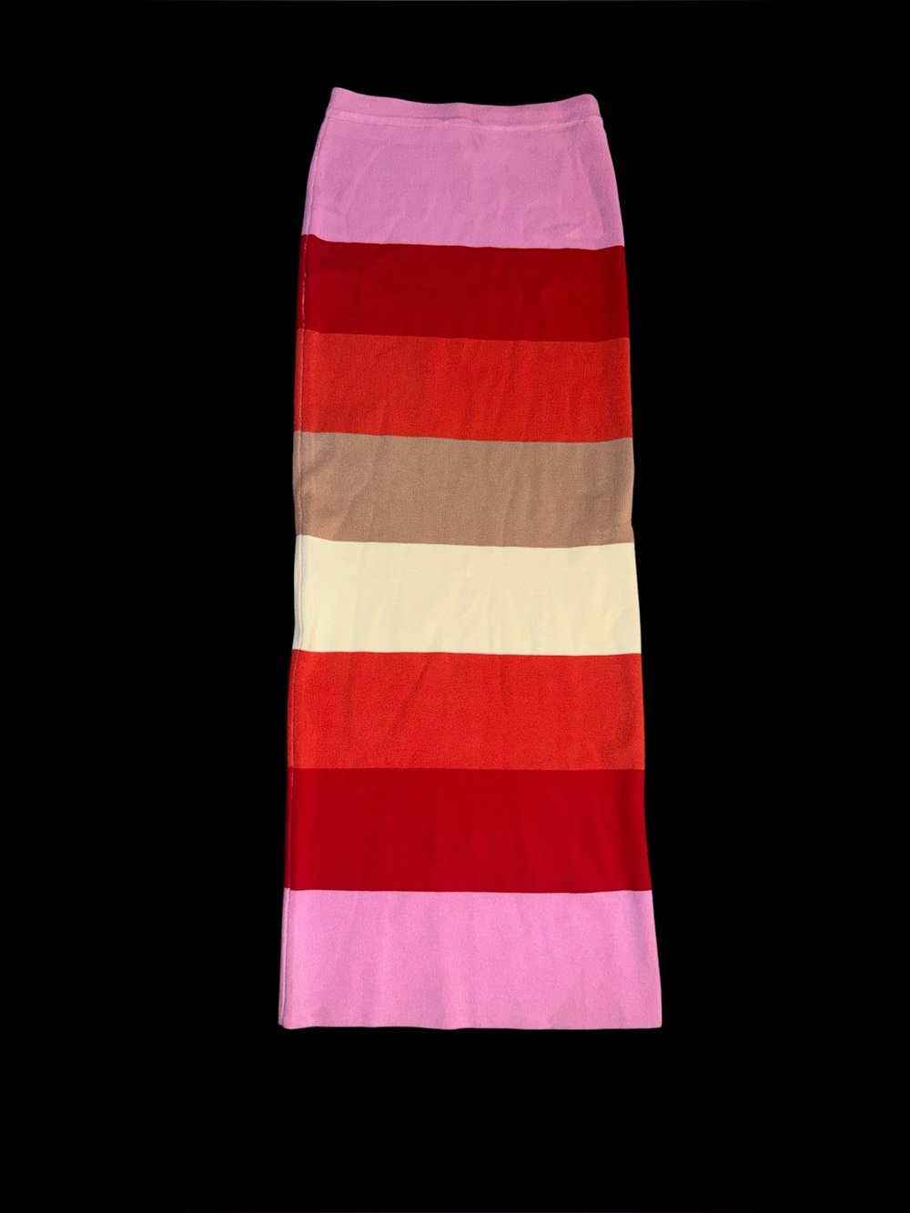 Shop Stevie striped knit Bodycon maxi skirt